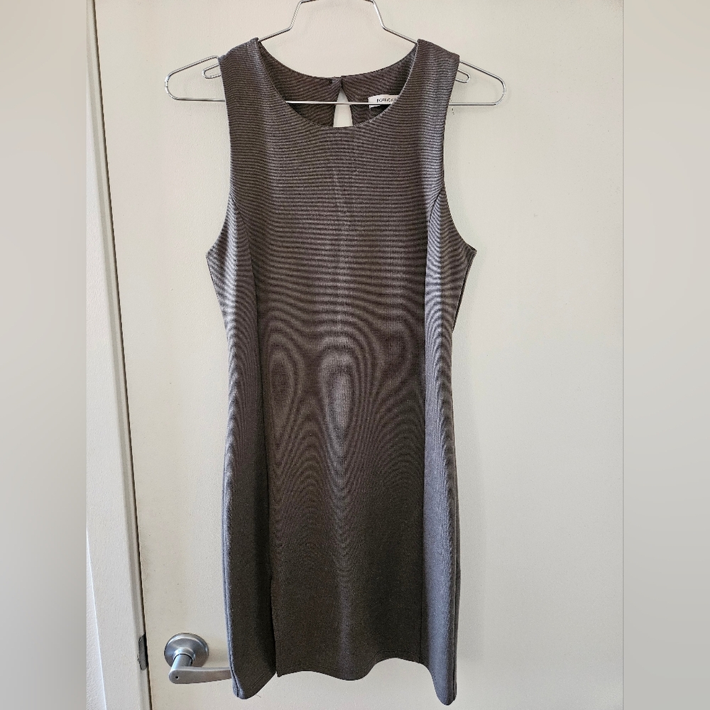 Foreign Exchange Charcoal Midi Dress
